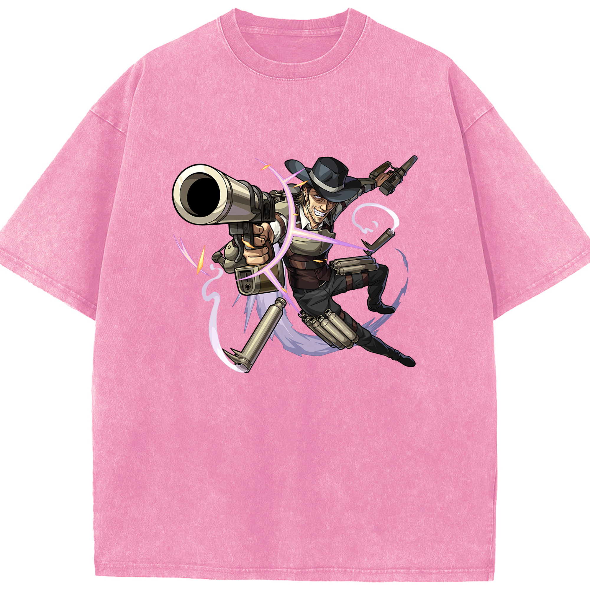 （画像用） 進撃の巨人 ケニー·アッカーマン Attack on Titan Kenny Ackerman 綿100% ヴィンテージ風 半袖Tシャツ（フロントプリント）